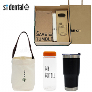 와우 4호 선물세트 심플st텀블러 파우치 보틀(쇼핑백)