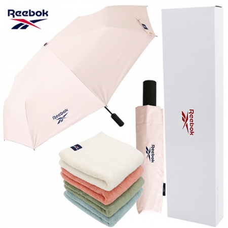 리복 3단60 완전자동 암막 우산 + 160g 면사타올 세트 #2