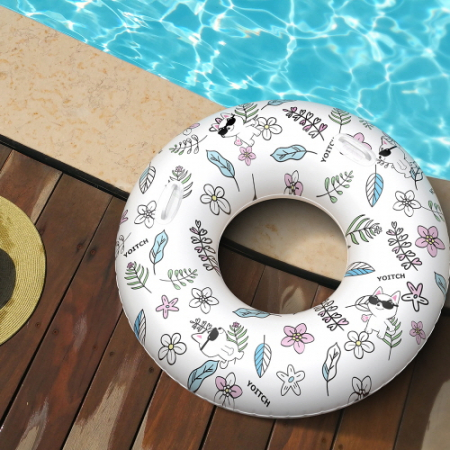 [요이치]물놀이 용품 대형 감성 원형 튜브 #7