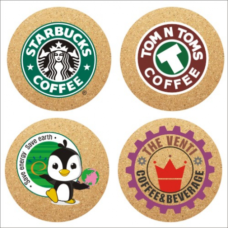 칼라전사 컵받침 코르크 컵받침 고품질 인쇄 #2