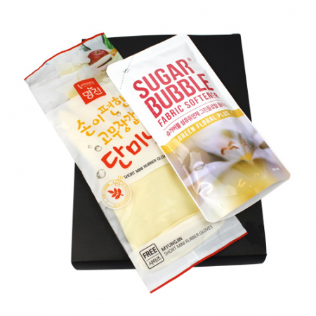 단미니 고무장갑 + 슈가버블 섬유유연제 300ml 세트 #2