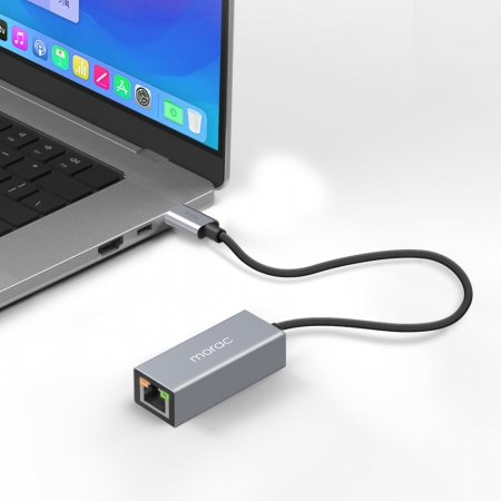 모락 프로토 USB C타입 기가비트 이더넷 유선 랜카드 허브 MS #3