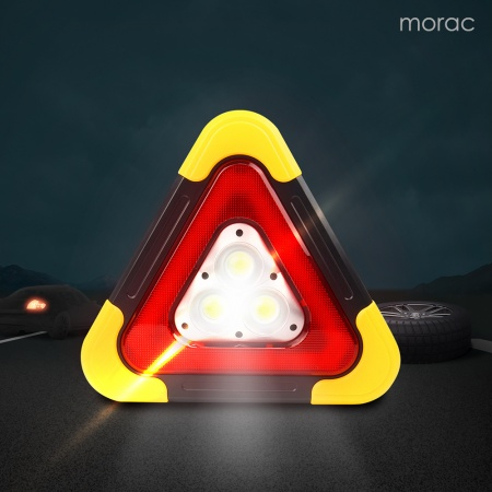 모락 시그널 X 차량용 LED 안전삼각대, 차량 LED 경고 비상등 손잡이 각도조절 MS #3