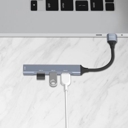 모락 프로토 4포트 USB A타입 멀티 허브 MS #5