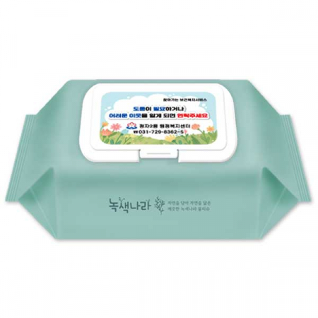 녹색나라 민트그린 물티슈(50매) 캡형 #2