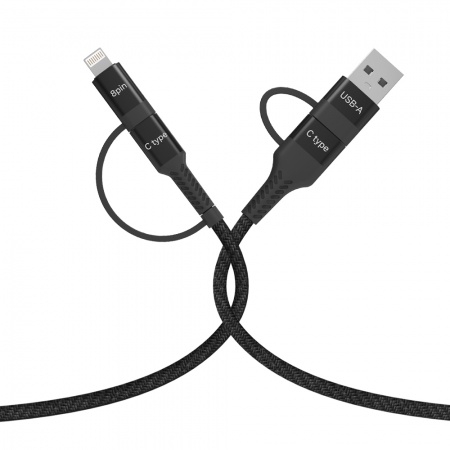 모락 리노 4in1 USB PD C타입 8핀 멀티 초고속 충전 케이블[MS] #4