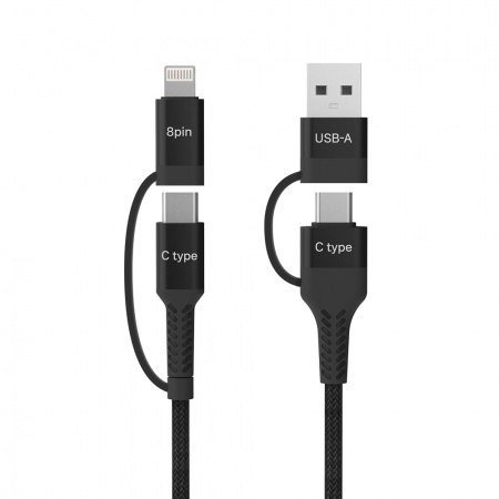 모락 리노 4in1 USB PD C타입 8핀 멀티 초고속 충전 케이블[MS] #3