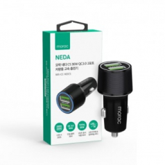 모락 네다 C5 36W QC3.0 2포트 차량용 고속 충전기[MS]