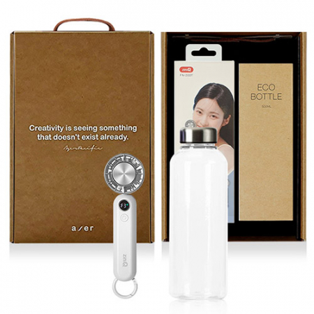 레스쁘리 고급 선풍기세트 F, 지니큐 미니 선풍기+밀크보틀 스텐 530ml #2