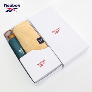 리복 3단수동 암막 슬림 우산 + 200g 코마사타올 세트