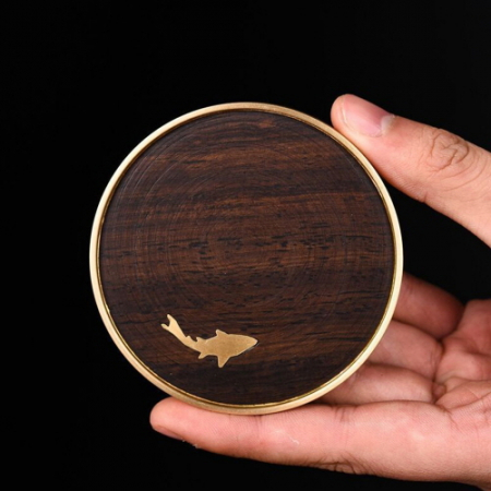 나는용 CJH601 골드라운드 컵받침 1P #2