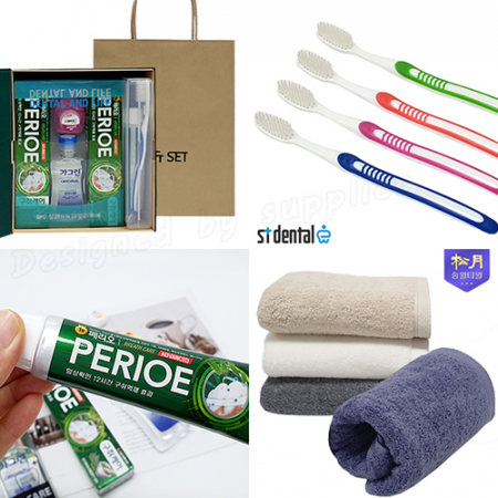 와우9호 선물세트 송월타올 덴탈 M326칫솔 치약100g 3p(쇼핑백) #5