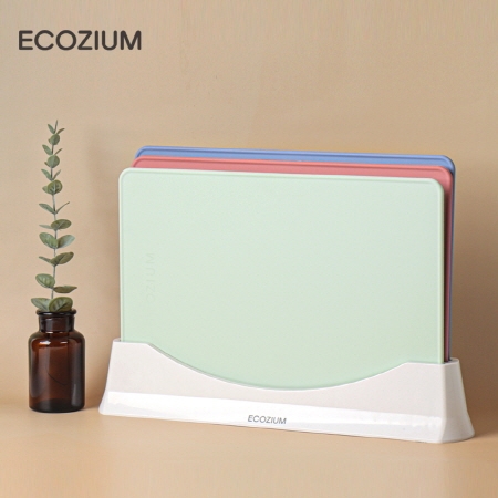 특허받은 에코지음 친환경 바이오매스 TPU 인덱스 향균 도마 4P세트 #4