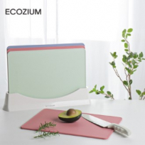 특허받은 에코지음 친환경 바이오매스 TPU 인덱스 향균 도마 4P세트