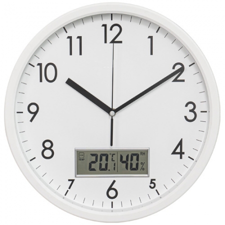 무소음 온습도 벽시계300 #2