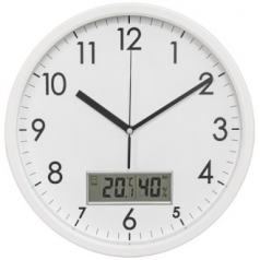 무소음 온습도 벽시계300