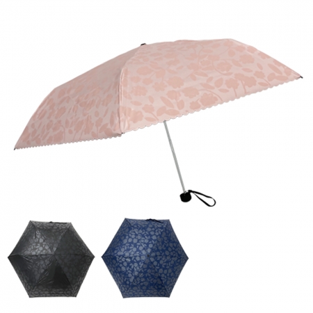 엘르 ELLE 50 플라워엠보 UV차단 암막 3단 수동우양산 #2