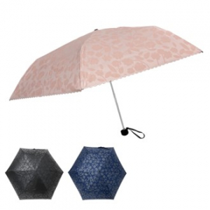 엘르 ELLE 50 플라워엠보 UV차단 암막 3단 수동우양산