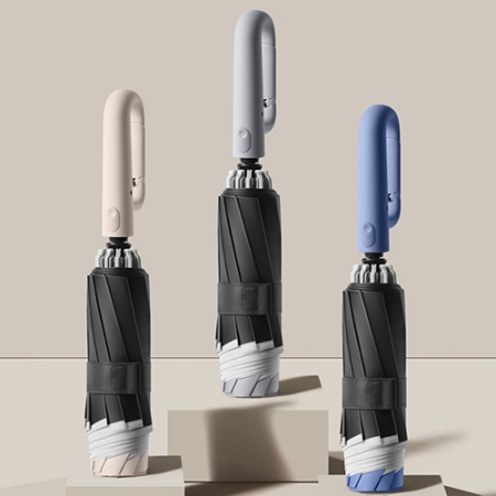 비코즈 휴대용 버클형 10K 3단 자동 거꾸로 양우산 #2