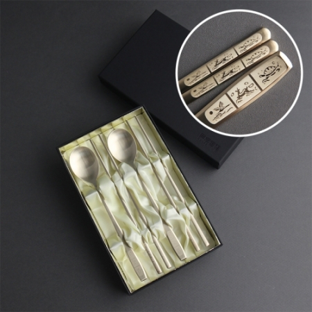 포르테 십장생골드 2인수저 (고급합지케이스) #2