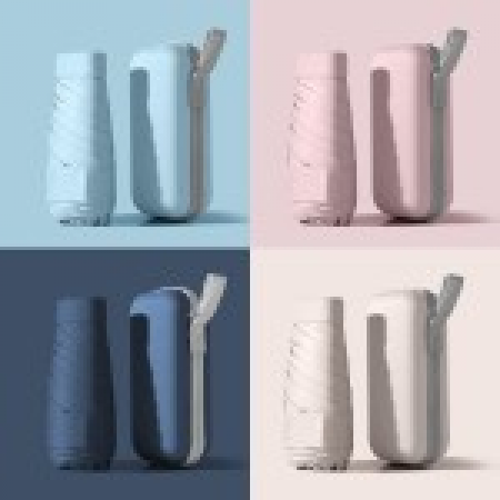 초경량 사각 마카롱 우산 5단 우산 양우산 #2