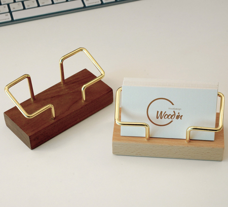 우드인 원목 프레임 사각 명함꽂이 우드 #3
