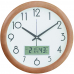 작은이미지: 무소음 원목 온습도 벽시계 380 #2