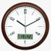 작은이미지: 무소음 원목 온습도 벽시계 320 #2