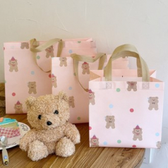 YU-B06 곰돌이 코팅 부직포 가방