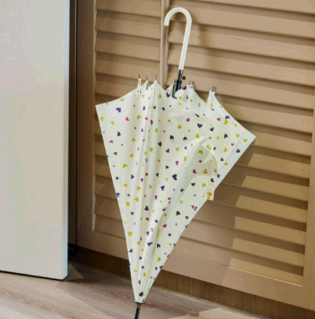 UV 도트 하트 자동 장우산 여름 암막 자외선차단 우산 #2