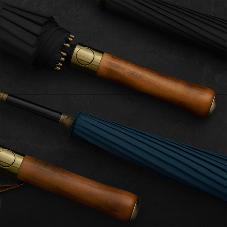 포유렐라 튼튼한 16k 원목 일자형 장우산 골프우산 자동 대형 우산 #3