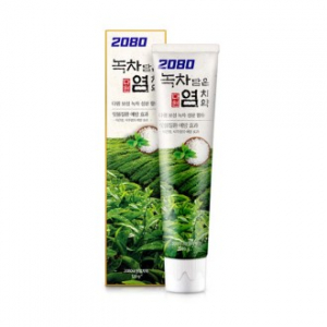 애경 2080 녹차담은 염치약 120g, 소금치약