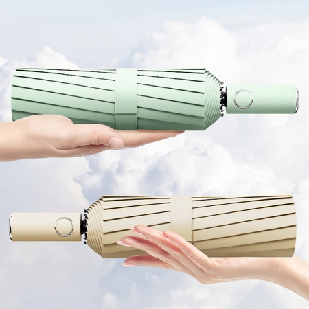 포유렐라 태풍 폭풍우 전용 튼튼한 32살대 암막 접이식 3단 자동 우산 #5