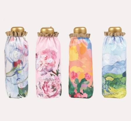 플라워 고급 초경량 양우산 초소형 5단 우양산, 미니 양산 #4