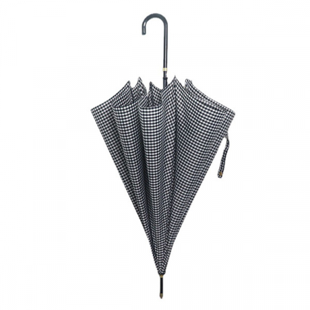 모던 체크무늬 장우산, 튼튼한 하운드투스 자동 장우산 고급 대형 큰 우산 #5