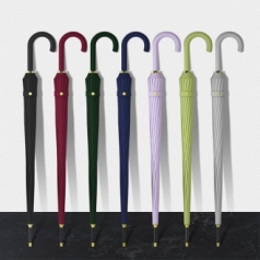 포유렐라 롱핸들 파스텔 튼튼한 대형 자동 장우산 고급 초대형 큰우산