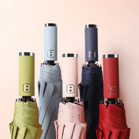 포유렐라 튼튼한 10k 암막 경량 접이식 3단 자동 우산 #2