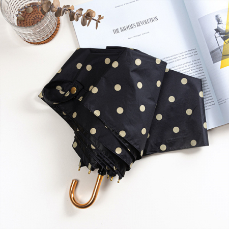 도트 uv차단 초경량 양우산 초소형 우양산 미니 양산 3단 우산 #4