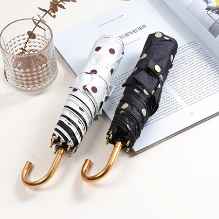 도트 uv차단 초경량 양우산 초소형 우양산 미니 양산 3단 우산 #5