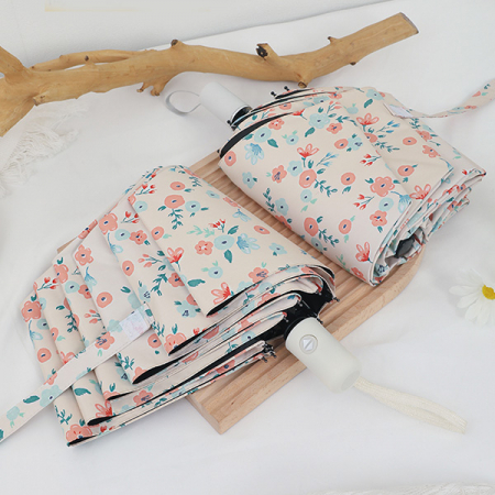 핑크플라워 3단 자동 우산 양산 초경량 암막 우양산 양우산 #4