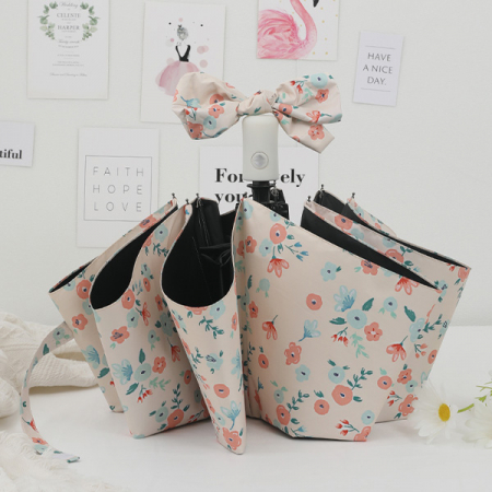 핑크플라워 3단 자동 우산 양산 초경량 암막 우양산 양우산 #3