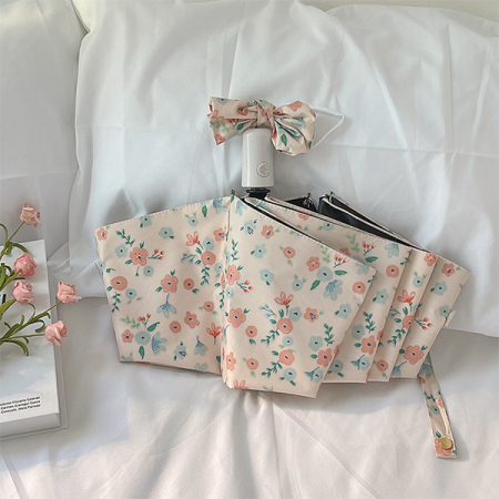 핑크플라워 3단 자동 우산 양산 초경량 암막 우양산 양우산 #2