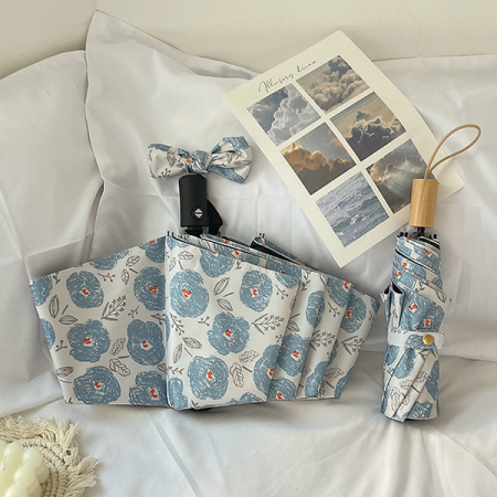 자카란다 3단 자동 양산 초경량 암막 미니 우양산 양우산 우산 #6