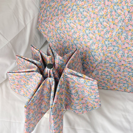 블루 크러쉬 3단 자외산차단 양산 미니 초경량 암막 우양산 양우산 우산 #6