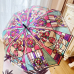 작은이미지: 홀로그램 피카소 우산 오로라 투명 비닐 장우산, 튼튼한 비닐 장우산 #3