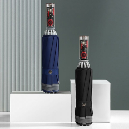 포유렐라 원터치 230T 고밀도 거꾸로 10K UV차단 3단 자동 우산 암막우산 우양산 #6