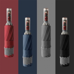 포유렐라 원터치 230T 고밀도 거꾸로 10K UV차단 3단 자동 우산 암막우산 우양산