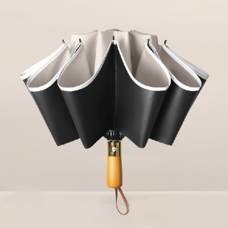 포유렐라 원목 거꾸로우산 3단 우양산 튼튼한 접이식 대형우산 양우산 #3