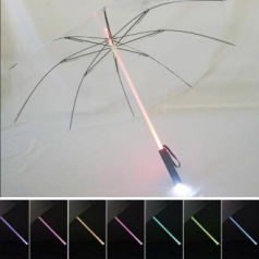 포유렐라 대형 LED 우산 광선검 튼튼한 장우산