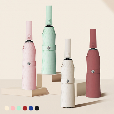 포유렐라 튼튼한 84살대 UV차단 3단 암막 접이식 휴대용 자동우산 #2